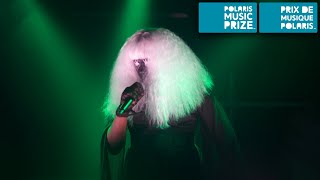 Backxwash performs quotI Lie Here Buriedquot live  Polaris Prize 2021 [upl. by Amilah]