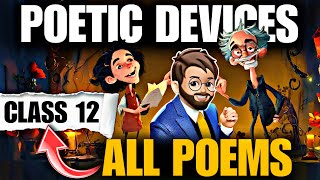 Poetic Devices Class 12  All Poems Poetic Devices English Class 12  Literary Devices One shot [upl. by Rehtaef687]