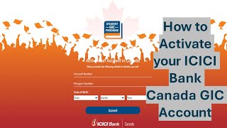 How to Activate Your ICICI Bank Student GIC account [upl. by Aznaed808]