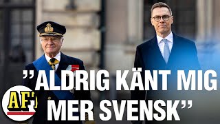 Finlands president Alexander Stubb i Sverige [upl. by Osicnarf467]