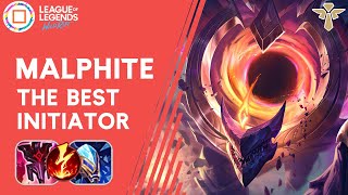 Malphite The Best Initiator  Wild Rift Malphite Gameplay  Malphite Build and Runes  Diamond Rank [upl. by Millhon158]