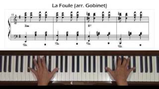 Édith Piaf La Foule Piano Tutorial [upl. by Strage]