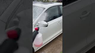 Using the new foam cannon detail carcleaning cartires carmaintenance detailingcar foamcannon [upl. by Noorah274]