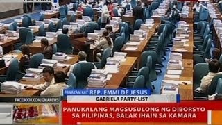 BT Panukalang magsusulong ng diborsyo sa Pilipinas balak ihain sa Kamara [upl. by Germana]