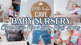 Baby Nursery Clean and Organize With Me Baby Must HavesCleaning MotivationClean With Me [upl. by Uhthna556]