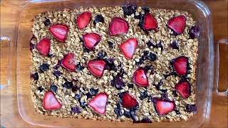 How To Make The Best Healthy Baked Oatmeal  Easy Breakfast Recipe [upl. by Eerdua]