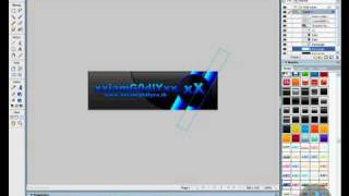 How to Make a Cool Banner in Adobe Fireworks CS3  TUTORIAL [upl. by Anaahs]