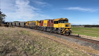 TasRail 2051 TR06 46 Coal train crossing Perth Mill Road [upl. by Mcmillan]