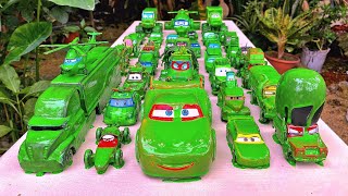 Clean up muddy mini cars amp disney car convoys Play in the garden [upl. by Pages]