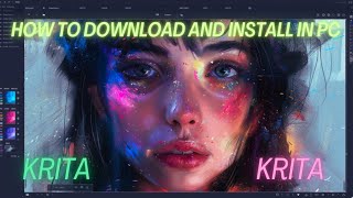 How to download krita animation software on PC 2024 [upl. by Eceerahs]