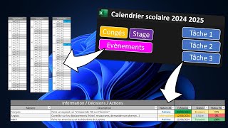 Calendrier scolaire 2024 2025 [upl. by Rriocard]