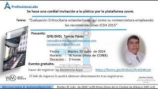 Evaluación Eritrocitaria Estandarizada Internacionalmente acorde al ICSH 2015 [upl. by Aihsram316]