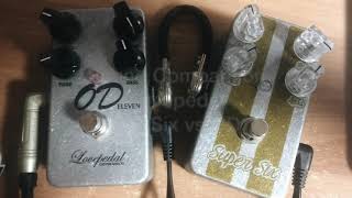 Lovepedal super sixstevie mod OD 11 Comparison [upl. by Ahtivak]