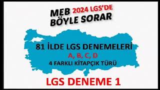 Sinan Kuzucu 2023 2024 8 Sınıf Deneme Cevap Anahtarı ne zaman Sinan Kuzucu 8 Sınıf Deneme 1 [upl. by Ahs]