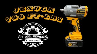 JEXUGK 1000Nm740ftlbs Cordless Impact Wrench 12 Inch High Torque Brushless 21V Impact Gun [upl. by Seys]