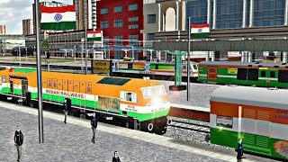 REPUBLIC DAY Celebration In NEW DELHI  Special Tri Colour Train  Punjab V1  MSTS OR Journey [upl. by Hetty]