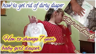 How to change 7 year baby girl daiperlchange 7 year old wearing diaperdiaper girl tips and tricks [upl. by Hyacintha]