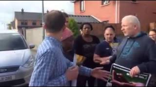 Peaceful Protest in Dundalk where man gets injured [upl. by Aenyl621]