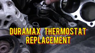 GM Duramax Thermostat Replacement Made Simple  Mechanics Minute [upl. by Aifoz943]