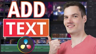 How to Add Text in DaVinci Resolve [upl. by Ojaras]