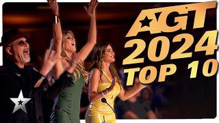 Americas Got Talent 2024 Top 10 BEST Auditions [upl. by Hodge]