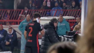 Pau Cubarsí Injury No Red Card Barcelona vs Crvena Zvezda Champions League 2024 [upl. by Bonucci]