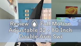 Review 🔥 Full Motion Adjustable 32  80 Inch Double Arm Swivel Wall Mount TV Bracket 32 TV Wall M [upl. by Annekahs719]