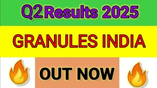 GRANULES INDIA Q2 results 2025  GRANULES INDIA results today  GRANULES INDIA Share News  FolioFN [upl. by Damian]