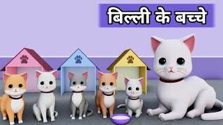 Billi ke Bache  Cat Cartoon  Meow Meow  Billi  Cat Videos  Cat  Cats  Cat Meowing  Kittens [upl. by Eng89]