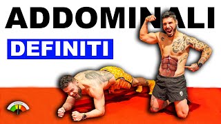 ADDOMINALI SUBITO DEFINITI  scheda allenamento [upl. by Sutniuq134]