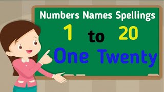 1 One 2 Two 3 Three Numbers Names Spellings kids learning video🥳 [upl. by Aneleh330]