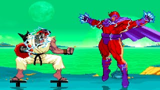 Cyber Ryu Evil Vs Magneto  Magnetism Cybernetic [upl. by Smailliw]