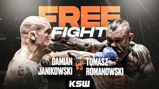 KSW Free Fight Damian Janikowski vs Tomasz Romanowski  Darmowa walka przed XTB KSW 96 [upl. by Ylrebmit]