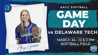 NJCAA Softball Delaware Tech at Anne Arundel CC March 24 2024 [upl. by Nwadahs]