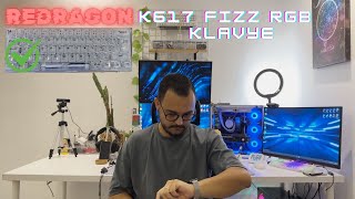 TÜRKİYEDE EN UYGUN FİYATLI MODLANABİLİR KLAVYE   Redragon Fizz K617 RGB Mekanik Klavye keyboard [upl. by Alyk]