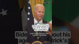 Biden jokes about his age at St Patricks Day celebration [upl. by Aicnom]