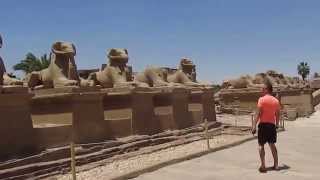 The Temple of Karnak Avenue of The Sphinxes Luxor Egypt May 2014 [upl. by Sion756]