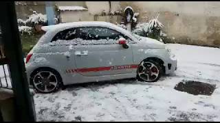 595 abarth record monza cold start exhaust [upl. by Rabi]