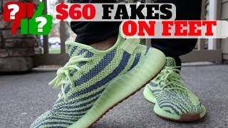 How Do 60 FAKE YEEZYS Feel ON FEET [upl. by Janek747]