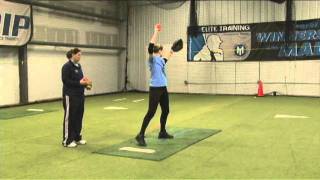 Fastpitch Softball Pitching Drill  Cone Drill for curveball [upl. by Ausoj]