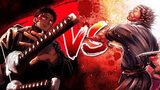 CHIHIRO ROKUHIRA VS MUSASHI MIYAMOTO  THE BATTLE OF MASTER SWORDSMAN  BAKI  KAGURABACHI [upl. by Gebler]