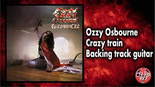 Ozzy Osbourne  Crazy train guitar backing track Audio original [upl. by Lipkin]