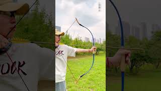 Huangshi split traditional bow archery outdoors lokearchery bowhuntingTraditional bow [upl. by Carolyn]