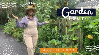 August Garden Tour 2023  DIY Solutions for Growing BIG in Small Spaces  NE Ohio Garden Zone 6a [upl. by Ryun597]