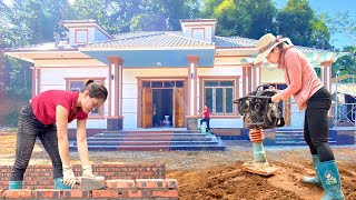 VIDEO 2000 Hours The Girl and Builders Working Tirelessly To Build a 100000 House in 3 Months [upl. by Yniattirb666]