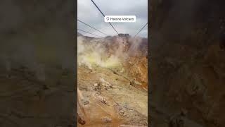 Hakone volcano Japan known for its geothermal hot springs amp active fumaroles amidst lush landscapes [upl. by Rehsu]