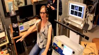 Transcranial Magnetic Stimulation Demonstration [upl. by Aikemit2]