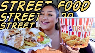 SWEDISH STREET FOOD CAR MUKBANG  CHICKEN SHAWARMA PLATE  FRIED CHICKEN  BARON8 [upl. by Aynom]