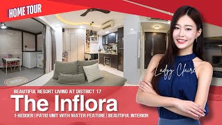 The Inflora 1 Bedroom Ground Floor Patio Unit with Water Feature Pond at Flora Drive in District 17 [upl. by Llorrad]