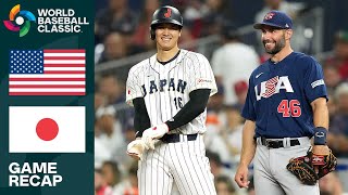 United States vs Japan Game Highlights  2023 World Baseball Classic Final [upl. by Sielen802]